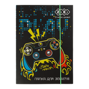 Папка для зошитів GAMER, картонна, на резинці B5+ (175х240х25мм), KIDS Line ZB.14965 фото