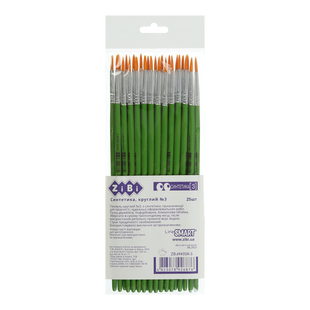 Пензель синтетика круглий 3, SMART ZB.6943SR-3 фото