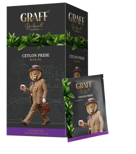 Чай чорний байховий 40г (2г*20), сашет, "Ceylon pride/Гордість Цейлону", GRAFF gr.10450 фото