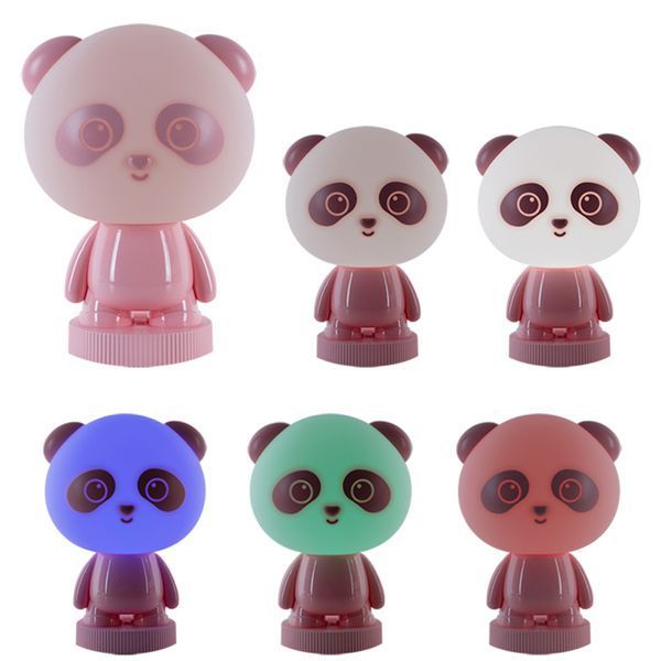 Світильник-нічник LED з акумулятором Panda, рожевий K24-490-3-2 фото