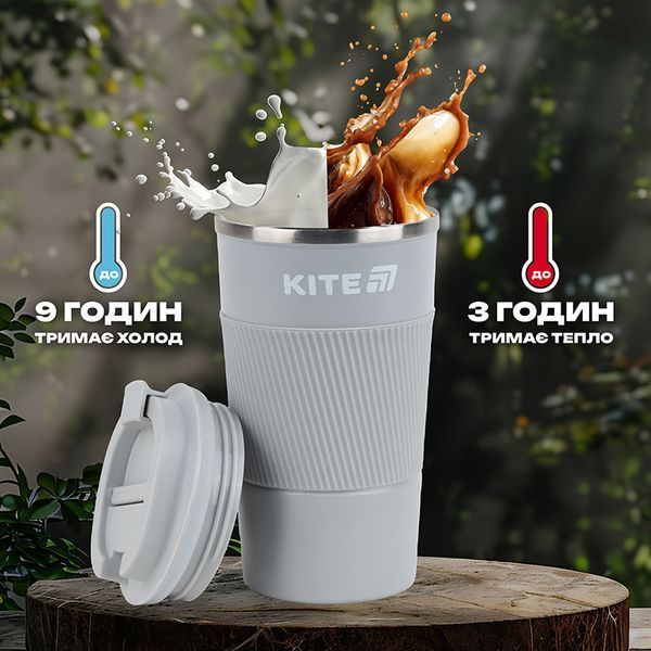 Термокружка 510 мл, сіра K25-458-1 фото