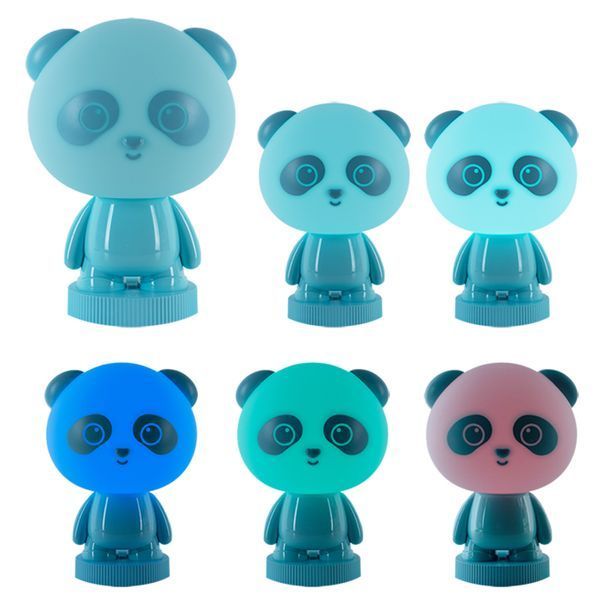 Світильник-нічник LED з акумулятором Panda, блакитний K24-490-3-3 фото