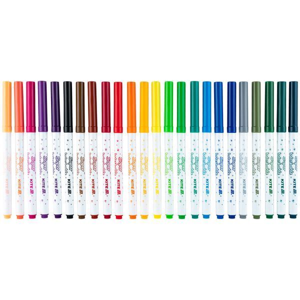 Фломастери, набір 24шт, Kite Creative Superwashable K-1153 фото