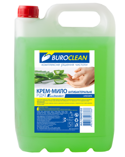 Крем-мило рідке антибактеріальне BUROCLEAN EuroStandart 5л АЛОЕ ВЕРА 10600102 фото
