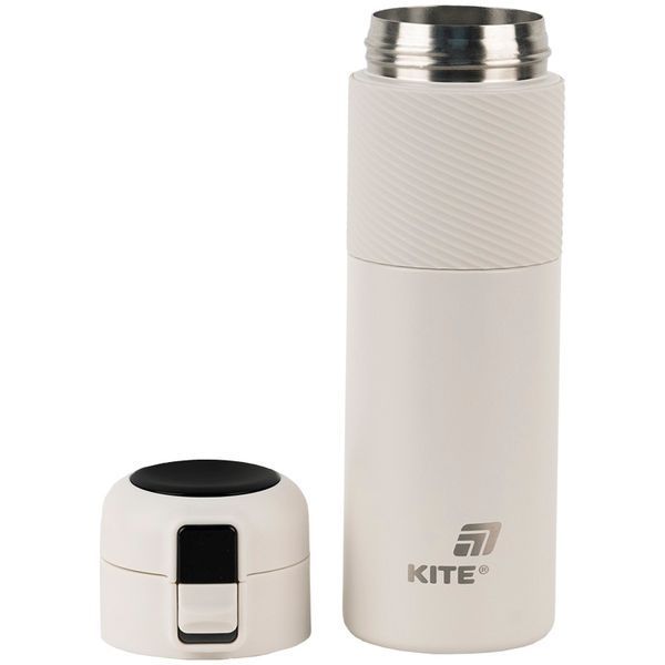 Термос&nbsp;з&nbsp;термодатчиком&nbsp;450&nbsp;мл,&nbsp;бежевий K25-1227-1 фото