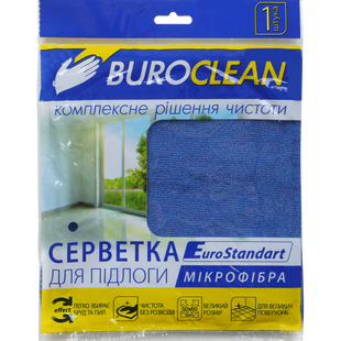 Серветка для підлоги, мікрофібра, BUROCLEAN EuroStandart 50х60 см 10200154 фото