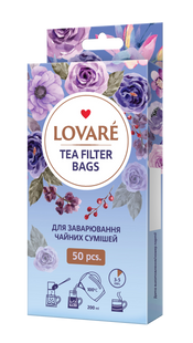 Фільтр-пакети для чаю, 50 шт, LOVARE lv.15693 фото