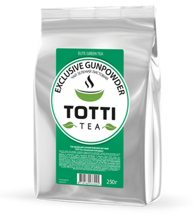 Чай зелений TОТТІ Tea "Ексклюзив Ганпаудер", листовий, 250г*5 tt.51291 фото