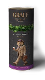 Чай чорний листовий 80 г, тубус, "Ceylon pride /Гордість Цейлону" GRAFF gr.10832 фото