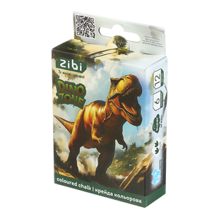 Крейда кольорова квадратна, DINO, 12 шт., картонна коробка, KIDS Line ZB.6706-99 фото