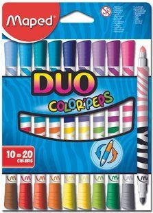 Фломастери COLOR PEPS DUO, 20 кол. MP.847010 фото