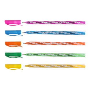 Ручка масляна 0.5мм, синяя, асорті корпус KIDS Line ZB.2261-01 фото